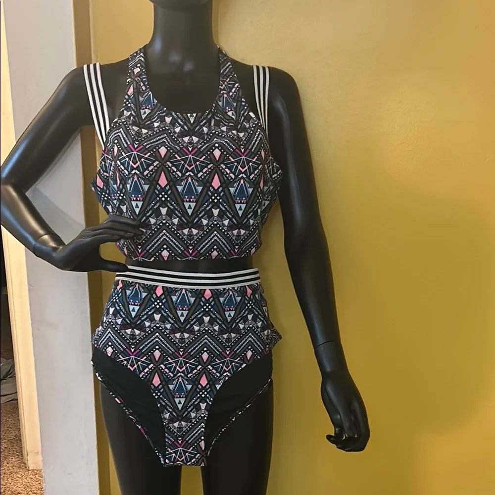 Geometric Patterned Swimsuit